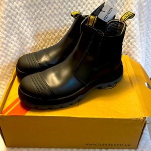 Hardpoint Men's Black Double Gore Pull-On Soft Toe Work Boot 11.5